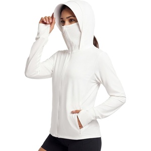 image:imageStelle Womens UPF 50 Sun Protection Jacket Hoodie Long Sun Shirt  Specialized Sunprotective fabric Cooling Lightweight Moisturewicking High elasticity Outdoor Running HikingWhite