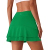 image:imageStelle Tennis Skirts for Women Ruffle Athletic Golf Skorts with PocketKelly Green