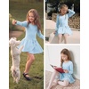 image:imageStelle Ballet Leotards for Girls Long Sleeve Toddler Gymnastics OutfitsBlue