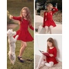 image:imageStelle Ballet Leotards for Girls Long Sleeve Toddler Gymnastics OutfitsRed