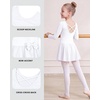image:imageStelle Ballet Leotards for Girls Long Sleeve Toddler Gymnastics OutfitsWhite
