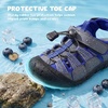 image:imageStelle Boys Girls ClosedToe Hiking Water Summer Sport SandalsGraphite Voltage