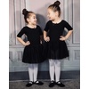 image:imageStelle Canvas Ballet Shoes for Girls Split Sole Drawstring Dance SlippersBlack