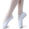 image:imageStelle Canvas Ballet Shoes for Girls Split Sole Drawstring Dance SlippersWhite