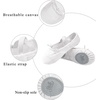 image:imageStelle Canvas Ballet Shoes for Girls Split Sole Drawstring Dance SlippersWhite