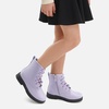 image:imageStelle Girls Combat Boots with DIY Lace Up Side Zipper Ankle BootsLilac