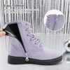 image:imageStelle Girls Combat Boots with DIY Lace Up Side Zipper Ankle BootsLilac