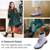 image:imageStelle Girls Combat Boots with DIY Lace Up Side Zipper Ankle BootsLilac