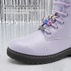 image:imageStelle Girls Combat Boots with DIY Lace Up Side Zipper Ankle BootsLilac