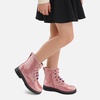 image:imageStelle Girls Combat Boots with DIY Lace Up Side Zipper Ankle BootsPink Glitter