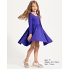 image:imageStelle Girls Cotton Long Sleeve Dress Twirl Skater Dress 312YIndigo
