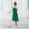 image:imageStelle Girls Cotton Short Sleeve Twirl Skater Dress 3T12YA02evergreen Without Pocket