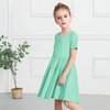 image:imageStelle Girls Cotton Short Sleeve Twirl Skater Dress 3T12YA02mint Green Without Pocket