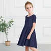 image:imageStelle Girls Cotton Short Sleeve Twirl Skater Dress 3T12YA02navy Without Pocket
