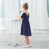 image:imageStelle Girls Cotton Short Sleeve Twirl Skater Dress 3T12YA02navy Without Pocket