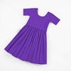 image:imageStelle Girls Cotton Short Sleeve Twirl Skater Dress 3T12YA02purple Without Pocket