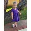 image:imageStelle Girls Cotton Short Sleeve Twirl Skater Dress 3T12YA02purple Without Pocket