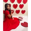 image:imageStelle Girls Cotton Short Sleeve Twirl Skater Dress 3T12YA02red Without Pocket