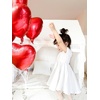 image:imageStelle Girls Cotton Short Sleeve Twirl Skater Dress 3T12YA02white Without Pocket