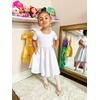 image:imageStelle Girls Cotton Short Sleeve Twirl Skater Dress 3T12YA02white Without Pocket