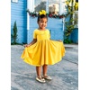 image:imageStelle Girls Cotton Short Sleeve Twirl Skater Dress 3T12YA02yellow Without Pocket