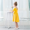 image:imageStelle Girls Cotton Short Sleeve Twirl Skater Dress 3T12YA02yellow Without Pocket