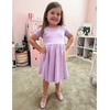 image:imageStelle Girls Cotton Short Sleeve Twirl Skater Dress 3T12YA19lavender With Pocket