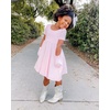 image:imageStelle Girls Cotton Short Sleeve Twirl Skater Dress 3T12YA19pink With Pocket
