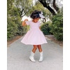 image:imageStelle Girls Cotton Short Sleeve Twirl Skater Dress 3T12YA19pink With Pocket