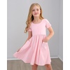 image:imageStelle Girls Cotton Short Sleeve Twirl Skater Dress 3T12YA19pink With Pocket