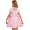 image:imageStelle Girls Cotton Short Sleeve Twirl Skater Dress 3T12YA19pink With Pocket