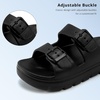 image:imageStelle Girls Double Buckle Slide Sandals Boy SlippersBlack
