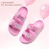 image:imageStelle Girls Double Buckle Slide Sandals Boy SlippersCotton Candy Ombre
