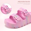image:imageStelle Girls Double Buckle Slide Sandals Boy SlippersCotton Candy Ombre