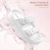 image:imageStelle Girls Double Buckle Slide Sandals Boy SlippersWhite