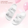 image:imageStelle Girls Double Buckle Slide Sandals Boy SlippersWhite