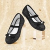 image:imageStelle Girls Glitter Dress Shoes Flats with Pearl Bow for Party Flower GirlBlack