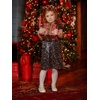 image:imageStelle Girls Glitter Dress Shoes Flats with Pearl Bow for Party Flower GirlChampagne