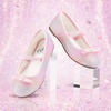 image:imageStelle Girls Glitter Dress Shoes Flats with Pearl Bow for Party Flower GirlPink Ombre