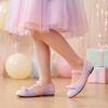 image:imageStelle Girls Glitter Dress Shoes Flats with Pearl Bow for Party Flower GirlRainbow