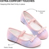image:imageStelle Girls Glitter Dress Shoes Flats with Pearl Bow for Party Flower GirlRainbow