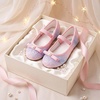 image:imageStelle Girls Glitter Dress Shoes Flats with Pearl Bow for Party Flower GirlRainbow
