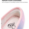 image:imageStelle Girls Glitter Dress Shoes Flats with Pearl Bow for Party Flower GirlRainbow