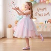image:imageStelle Girls Glitter Dress Shoes Flats with Pearl Bow for Party Flower GirlRainbow