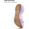 image:imageStelle Girls Glitter Dress Shoes Flats with Pearl Bow for Party Flower GirlRainbow
