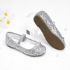 image:imageStelle Girls Glitter Dress Shoes Flats with Pearl Bow for Party Flower GirlSilver