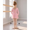 image:imageStelle Girls Long Sleeve Leotard Dress with Footed Tights for BalletDanceBallet Pink