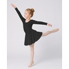 image:imageStelle Girls Long Sleeve Leotard Dress with Footed Tights for BalletDanceBlack