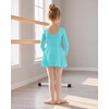 image:imageStelle Girls Long Sleeve Leotard Dress with Footed Tights for BalletDancePool Blue