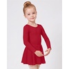 image:imageStelle Girls Long Sleeve Leotard Dress with Footed Tights for BalletDanceRed